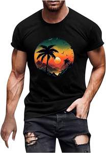 Imágenes impresas personalizadas camisetas impresión Logo 100 algodón 150 Gsm Casual hombres camiseta - Product Image 3