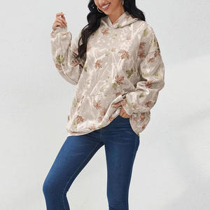 เสื้อมีฮู้ดแบบสวมหัวสำหรับผู้หญิงมีสไตล์พร้อมตัวเลือกการพิมพ์แบบกำหนดเองเสื้อสวมหัวสวมใส่สบายสำหรับใช้ในชีวิตประจำวันและในยิม - Product Image 3