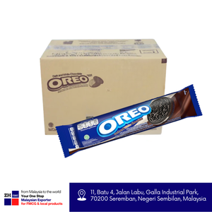 Oreo ดาร์กช็อกโกแลตสีขาวและเข้ม119.6กรัมพลาสติกสองรสครีมคุกกี้บิสกิตฮาลาลมอนเดเลเซียภาชนะผสมมาเลเซีย - Product Image 3