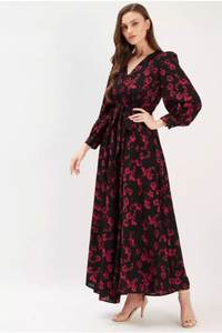 LAUNCHING NEW MODERN PARTY CASUAL REGULAR <b>DRESS</b> GEORGETTE FABRIC LONG SLEEVES <b>REVERSIBLE</b> WESTERN ONE PIECE ALL SEASONS WEDDING - Product Image 3