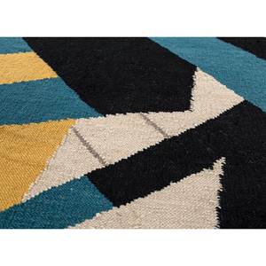 Checkers Gold Flat Weaves Wool <b>Rug</b> Handmade Modern Abstract Rectangle Design <b>Large</b> 9x12 for <b>Bedroom</b> Office Use High Quality - Product Image 3