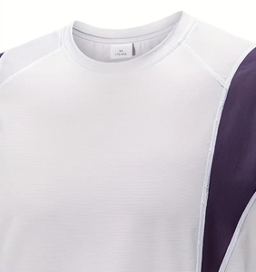 Camiseta Deportiva Casual para Hombre, Talla Grande, Transpirable, Absorbente de Humedad, Tejido Ecológico de Gran Peso, Corte Regular, Frente - Product Image 4