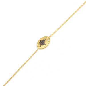 925 Sterling Silver Leaf Pattern Chain <b>Bracelet</b> Yellow Crystal Crystal <b>Bangles</b> & <b>Bracelets</b> - Product Image 3