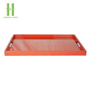 ถาดเสิร์ฟทรงสี่เหลี่ยมผืนผ้าเคลือบเงาคุณภาพสูง ดีไซน์หรูหรา สไตล์เวียดนาม สำหรับร้านอาหารและโรงแรม ขายดี - Product Image 5