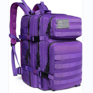 Mochila Oxford táctica multifuncional negra de gran capacidad de alta calidad para exteriores con sistema Molle para senderismo, Camping, escalada - Product Image 2