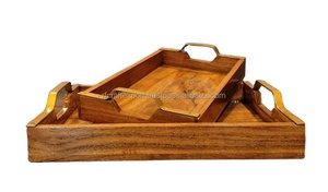 ถาดเสิร์ฟทำจากไม้ไผ่แฮนด์เมดทรงสี่เหลี่ยมขนาดใหญ่พร้อมฝังกระดูกเรซินมุกสำหรับใช้ในบ้านร้านอาหาร - Product Image 2