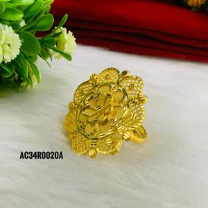 2022 Nouveau Design Plaqué Or Rose Cluster Anneaux De Mode Pour Femmes avec Forme De Fleur - Product Image 3