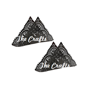 Porte-serviettes en fer noir de forme feuille, design avantageux, à prix acceptable - Product Image 6