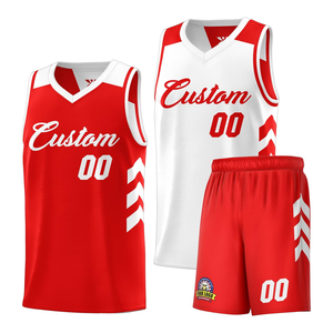 Maillot de basket-ball personnalisé de haute qualité pour garçons Shorts Vêtements de sport pour jeunes Conception d'équipe imprimée respirante Numéro de nom personnalisé Nouveau - Product Image 1