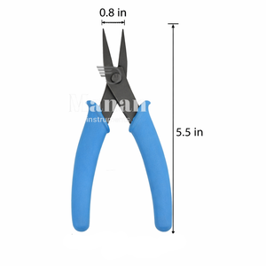 Alicates de Punta Plana Estrecha de Acero Inoxidable de 5.5 Pulgadas para Joyería, Mango Antideslizante, Herramienta de Agarre Preciso para Abalorios y Alambre - Product Image 3