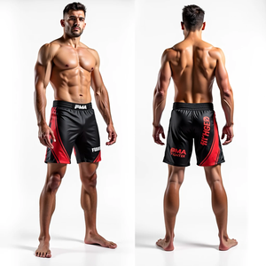 Pantalones cortos de lucha MMA con estampado personalizado sublimado No Gi BJJ pantalones cortos de agarre para hombres venta al por mayor ropa de MMA Jiu Jitsu Kimono ropa - Product Image 3
