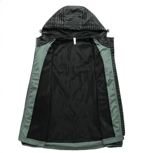 Veste de pluie avec logo personnalisé pour hommes coupe-vent surdimensionné à capuche léger extérieur printemps automne imperméable pour la vente en gros OEM - Product Image 2