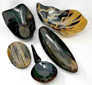 Buffalo Horn Carved Waterproof <b>Serving</b> <b>Bowl</b> Customizable Design Logo Factory Direct From India Decorative Animal Style All Sizes - Product Image 3