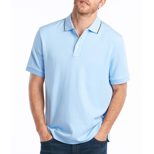 เสื้อโปโลมีกระดุม2-3เม็ดสำหรับผู้ชายเสื้อโปโลกระดุมแบบคลาสสิกเสื้อโปโลทรงหลวมระบายอากาศได้ดี180 100% GSM - Product Image 1