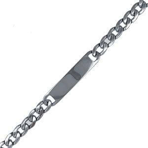 Set Regalo Personale Bracciale a Maglia in Acciaio con Targhetta 0,70 X 20 cm - Product Image 1