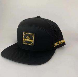 Nouvelle mode 6 casquettes Snapback panneau en caoutchouc Patch imperméable chapeau Logo personnalisé trous découpés au laser chapeau résistant à l'eau Camo Golf chapeau casquettes - Product Image 4