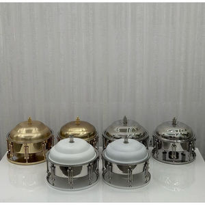 Tabletop <b>Food</b> Server Chaffing Dishes Vintage Chaffing Dish Round <b>Food</b> Serving Dish for Wedding Birthday <b>Party</b> <b>Food</b> Server - Product Image 4