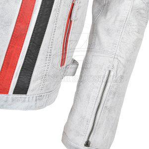 La chaqueta de moto hecha de cuero Pu más vendida para hombres Chaqueta de moto hecha a medida - Product Image 6