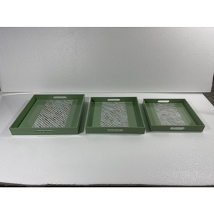 ถาดเสิร์ฟแล็กเกอร์ฝังมุกลายไม้หินอ่อน MDF สำหรับใช้ในห้องครัวขายส่งราคาถูกจากเวียดนาม - Product Image 3