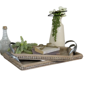 Artículos decorativos para servir, Bandejas para servir de estilo nórdico con asas, utensilios de cocina, mesa decorativa, bandeja para servir de madera - Product Image 6