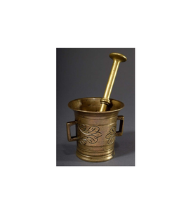 Broyeur à pilon et mortier en laiton classique meilleure forme cuisine outil de cuisson ensemble d'usine broyeur poli à un coût abordable - Product Image 1