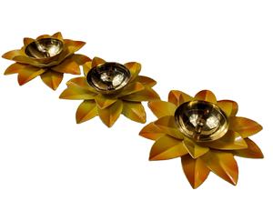 Lampe à huile en laiton gravée à la main de luxe pour la décoration de temple de pratique religieuse avec le meilleur design de lotus de style traditionnel indien - Product Image 1