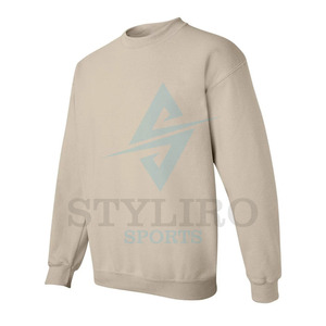 เสื้อสเวตเชิ้ตคอตตอนคอกลมโอเวอร์ไซส์สำหรับฤดูหนาว ขายส่ง ปักโลโก้ตามสั่ง สตรีทแวร์ ผ้า 360 กรัม ระบายอากาศได้ดี แห้งเร็ว - Product Image 4