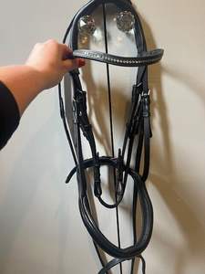 Caballo Snaffle Cuero Brida Fabricante Anatomic Dressage Snaffle Indian Leather - Product Image 4