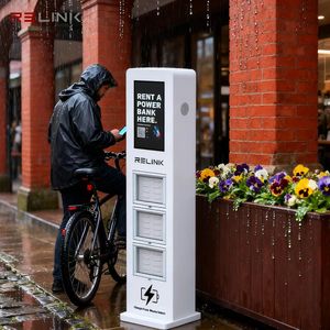 Relink IP55 không thấm nước ngân hàng điện máy bán hàng tự động, ngoài trời chia sẻ Trạm Sạc với chứng nhận ngân hàng điện kiosk CE - Product Image 1