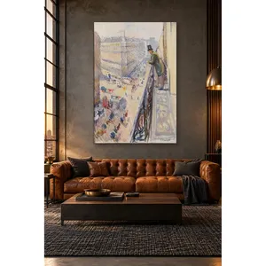 Fida Edvard Munch De la Balcony, Rue Lafayette Impression sur toile - Product Image 5