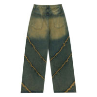 Jeans Baggy Personalizados OEM de 14 oz, Transpirables, para Mujer, Corte Recto, Estilo Y2K, Casual, 2026
