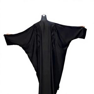 Abaya Nida Premium Vintage de la Mejor Calidad, Bordada a Mano con Cuentas, Diseño de Moda Meera, Largo hasta el Tobillo, Anti-Pilling, Hecha a Mano - Product Image 3