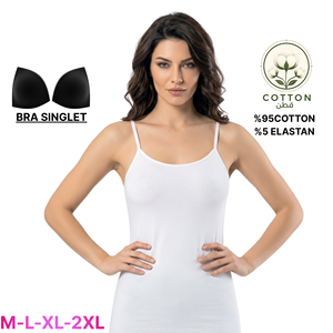 Camisola sin costuras para mujer, con tirantes finos, tipo bralette, de algodón tejido, con almohadillas en el pecho, color liso. - Product Image 5