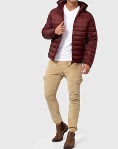 Chaqueta Acolchada Premium de Alta Gama Hecha a Medida con Tela de Lona Impermeable y Cortavientos, Rellena de Algodón, Abrigo de Invierno para Hombre - Product Image 1