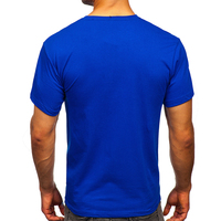 T-shirt de yoga pour hommes, 100% coton, col rond, manches courtes, été sportif, solide, écologique, séchage rapide, respirant, tricoté