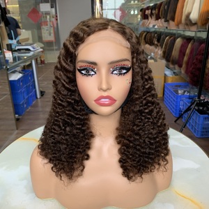 Peluca de Cabello Rizado Birmano de 14 Pulgadas con Encaje 5x5, Superventas Premium, Peluca de Cabello Vietnamita Virgen SDD, Rizos Elásticos Ricos y Abundantes - Product Image 2