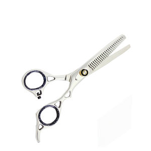 Russian Handle <b>Thinning</b> <b>Scissor</b> Barber Shears Stainless Steel <b>Hair</b> <b>Scissors</b> Beauty Salon <b>Thinning</b> <b>Scissor</b> With Perforated Handle - Product Image 2