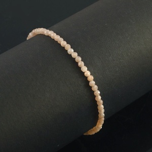 สร้อยข้อมือพลอยลูกปัดทรงกลมขนาดเล็กสำหรับผู้หญิงทำด้วยมือเครื่องประดับมูนสโตน - Product Image 6