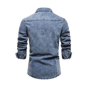 เสื้อยีนส์ผู้ชายสำหรับผู้ใหญ่เสื้อแห้งเร็วระบายอากาศ - Product Image 2