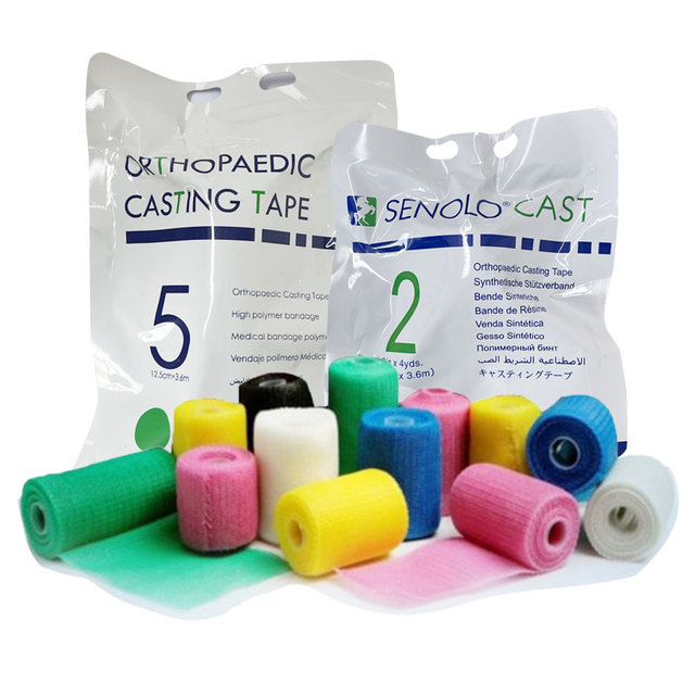 Wholesale Factory Bone Fracture Cast Fiberglass Polyester Orthopedic Plaster Casting Tape Resin Bandage