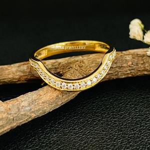 Anillo de oro macizo de 14K con diamantes naturales. - Product Image 4