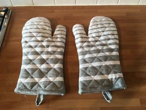 Logos, manoplas de algodón resistentes al calor personalizables para horno, guantes de cocina para microondas, manoplas antiescaldado para hornear, agarraderas - Product Image 2