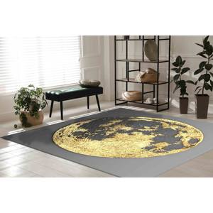 Tapis Gold Moon : Décoration moderne pour la maison, tapis antidérapant, tapis en chenille - Product Image 4