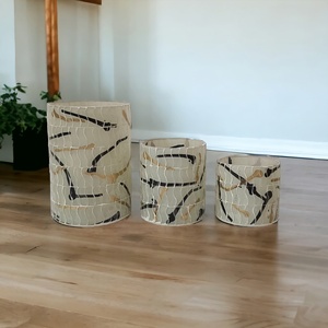 Candelabro votivo de vela blanca personalizado de alta calidad, mosaicos hechos a mano, artesanos indios, superventas, decoración del hogar, cilíndrico vacío - Product Image 1