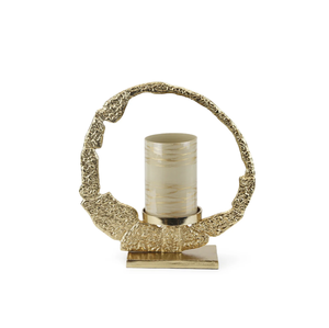 Bougeoir en métal Design à texture en laiton AK Base rectangulaire avec verre fini antique Ensemble de 3 pour la décoration intérieure de la maison - Product Image 4