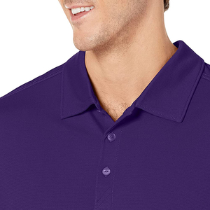 Polo confortable et respirant pour hommes, polo d'été à manches courtes pour adultes de haute qualité, t-shirt de couleur unie, vente en gros - Product Image 4
