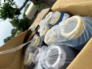 Taiwan vente en gros de haute ténacité GRS certifié fil mélangé tissu de vêtement blanc brut pour coudre tricot tissage motif teint - Product Image 5