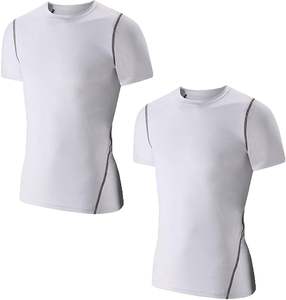 Custom Wholesale Men Gym Compression <b>T</b> <b>Shirt</b> Short Sleeve Top Bodybuilding Muscle Fitness <b>Tight</b> Sportswear - Product Image 3