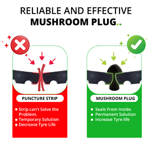 Mini kit de reparación de pinchazos Herramientas de reparación de neumáticos con enchufe para conveniente mantenimiento de vehículos móviles Tapones de setas (6) - Product Image 5