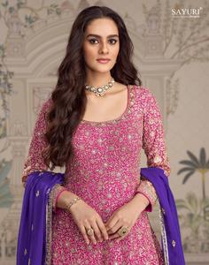 Wedding Wear Georgette de qualité supérieure avec costume de broderie Femme Fabricant et fournisseur de mode de Surat - Product Image 4